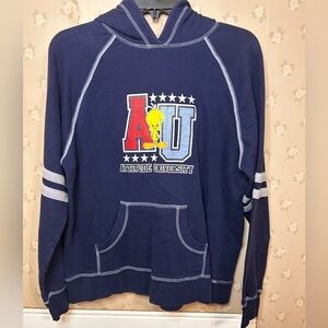 Warner Bros. Navy Tweety Attitude University Crewneck Hoodie
